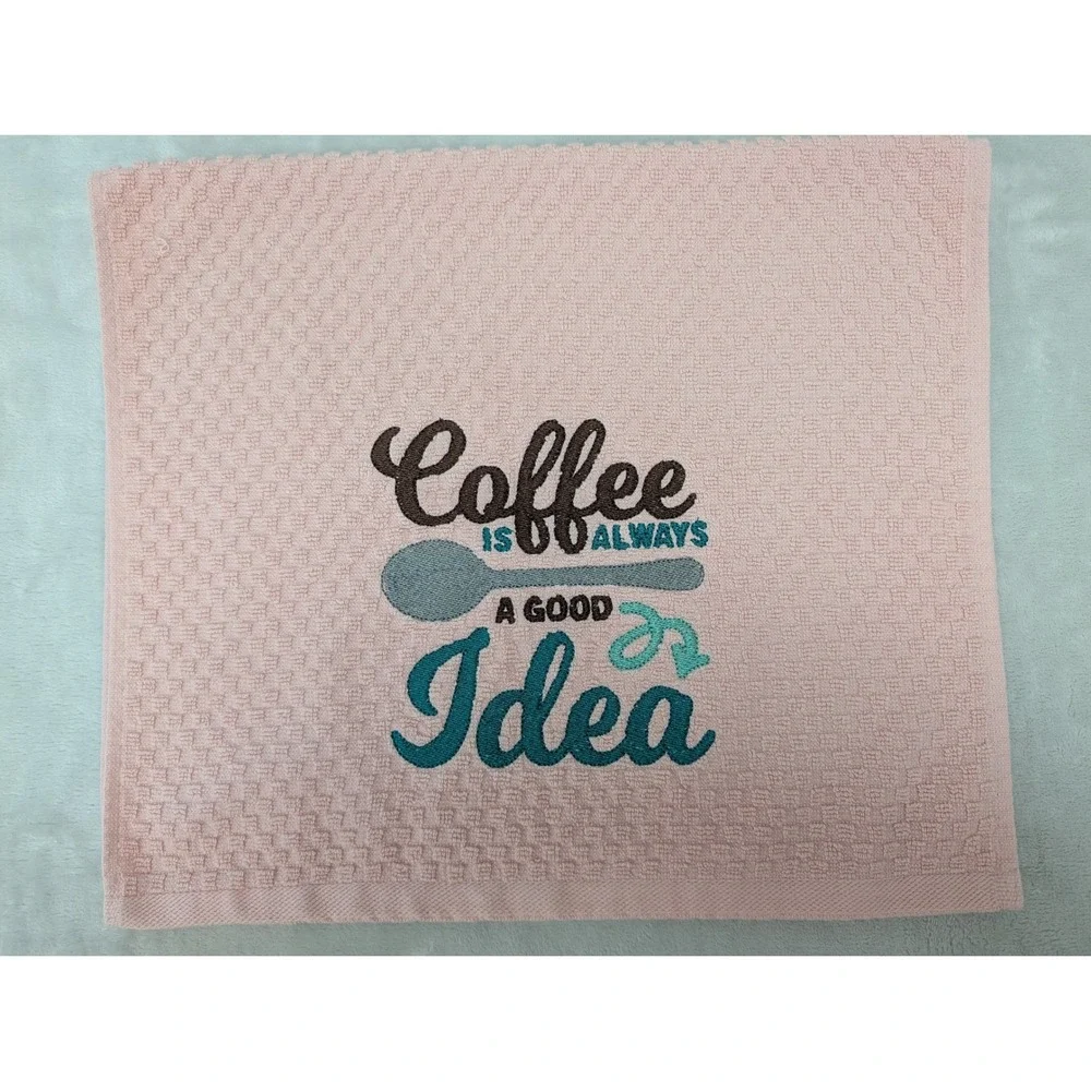 Coffee Is Always a Good Idea Kitchen Bath Bar Hand Towel Coffee Theme Kitchens